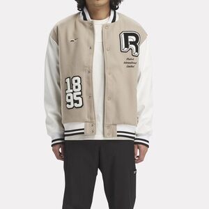 Reebok Tan Varsity Jacket in Medium